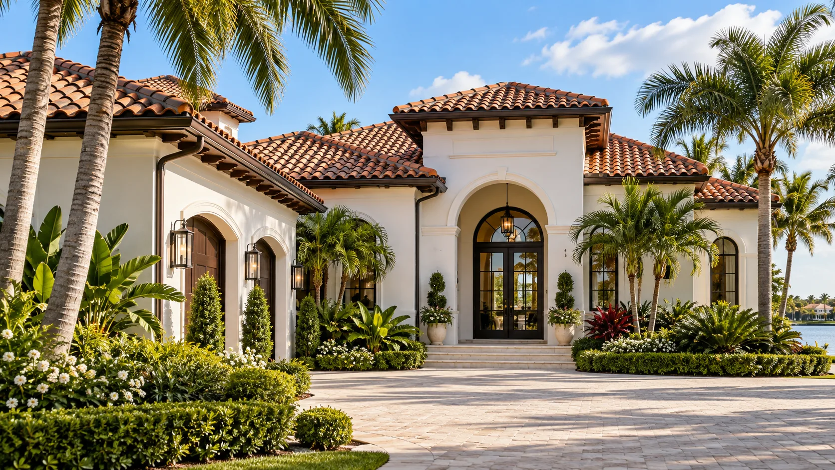 Concept image of a Miami home with a clay tile roof